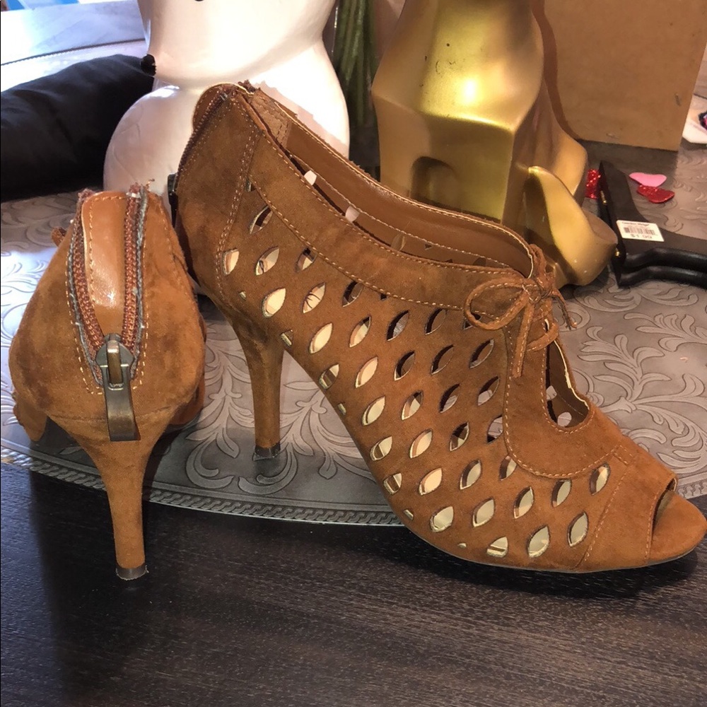 Brown booties